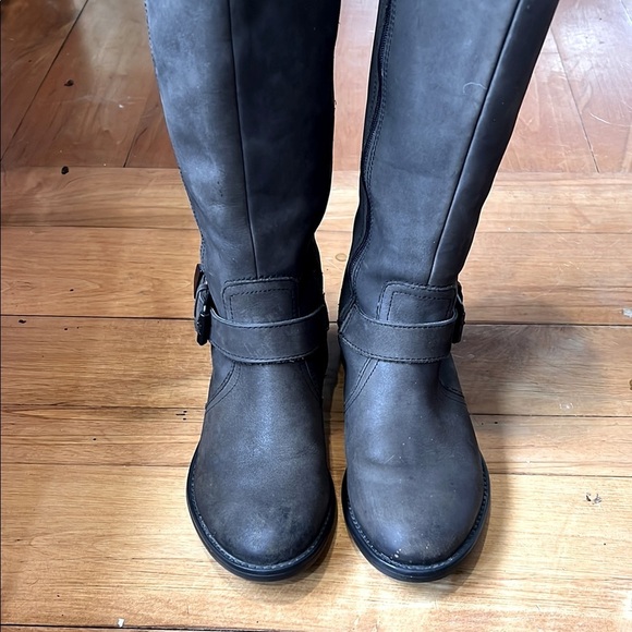 Bussola Trapani Tulsa Silk Nubuck Brown Knee High Riding Boots Size 36 US 6-6.5 - Picture 2 of 8